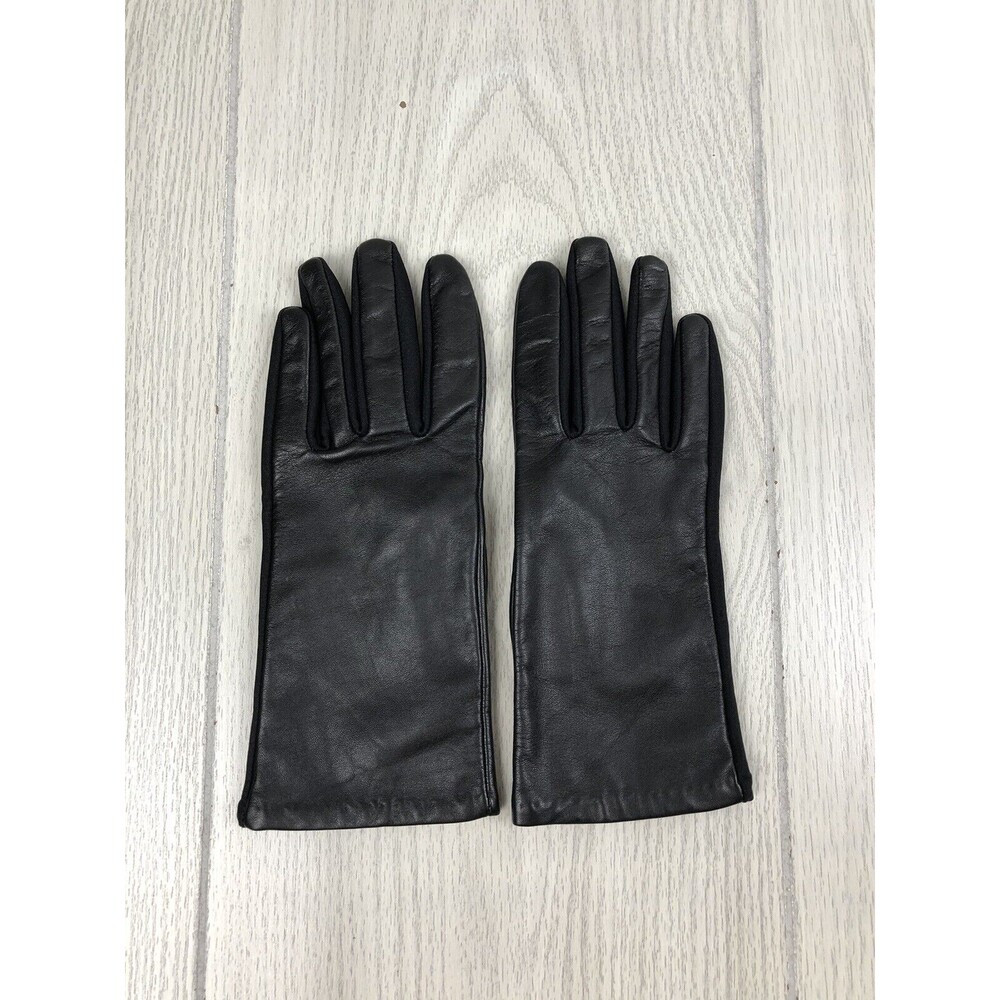 Unbranded Women's Size Medium/Large Black Soft Genuine Leather Gloves